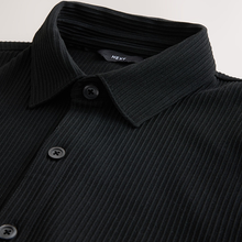 Load image into Gallery viewer, Black N. Premium Textured Jersey Short Sleeve Shirt
