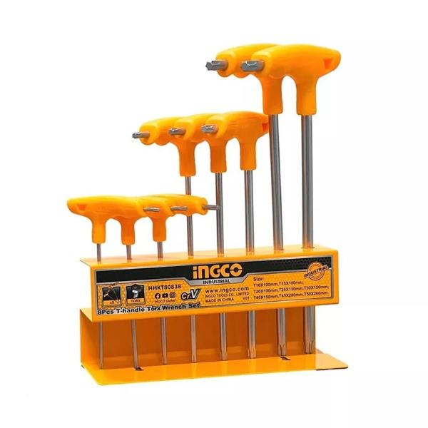 INGCO 8 Pcs T-handle torx wrench set