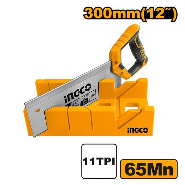 INGCO MITRE BOX AND BACK SAW SET