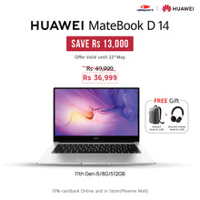 Load image into Gallery viewer, HUAWEI Matebook D14 11th Core i5 8GB 512GB
