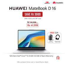 Load image into Gallery viewer, HUAWEI Matebook D 16 i5 8 + 512GB
