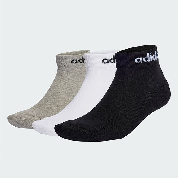 Linear Ankle Cushioned Socks 3 Pairs