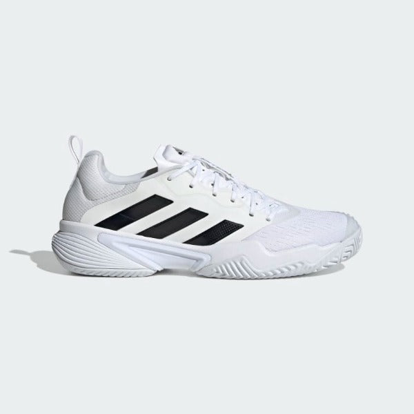 Men's barricade 2018 boost tennis shoes white and matte silver best sale