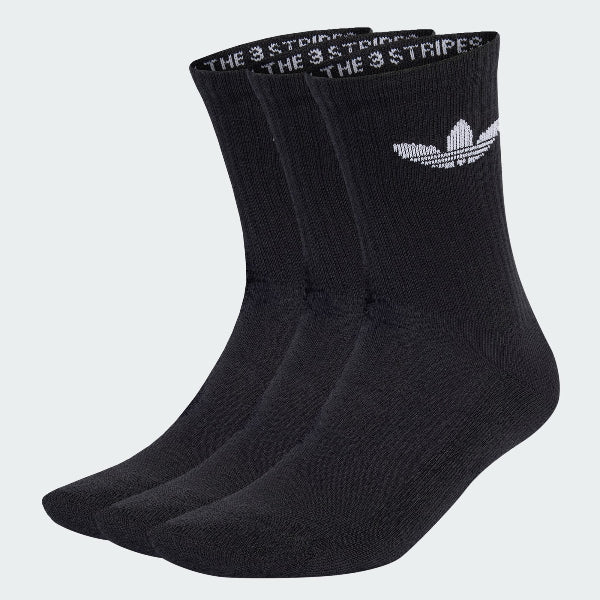 Trefoil Cushion Crew Socks 3 Pairs