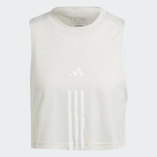Load image into Gallery viewer, TRAIN ESSENTIALS TRAIN COTTON 3-STRIPES CROP TANK TOP
