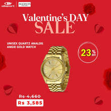Load image into Gallery viewer, UNISEX QUARTZ ANALOG ANGIE GOLD WATCH
