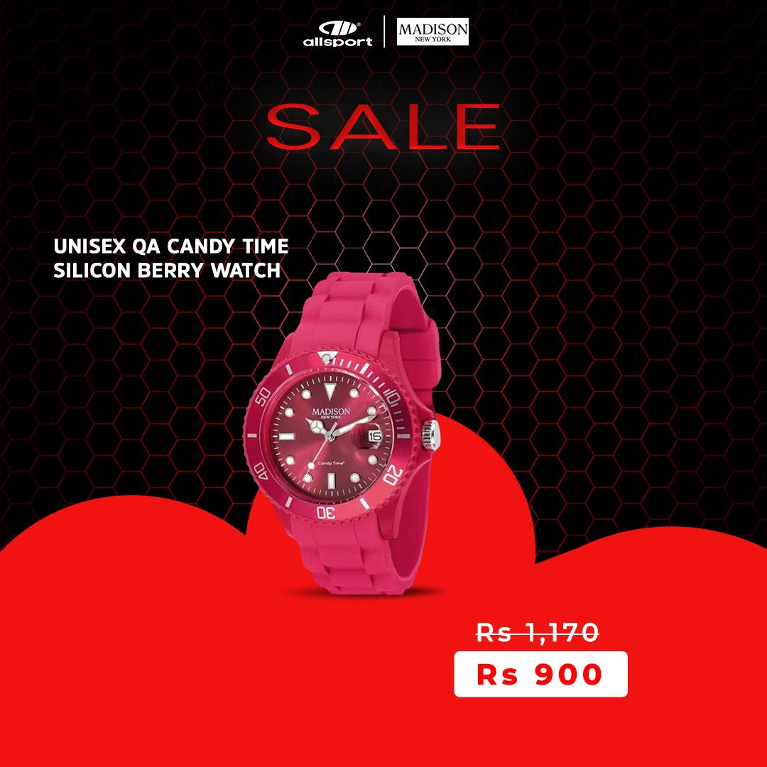 UNISEX QA CANDY TIME SILICON BERRY WATCH