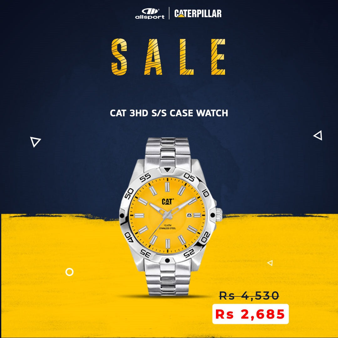 CAT 3HD S/S CASE WATCH