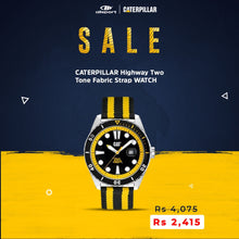 Load image into Gallery viewer, CATERPILLAR Highway Two Tone Fabric Strap WATCH
