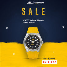 Load image into Gallery viewer, CAT T7 Yellow Silicone Strap Watch
