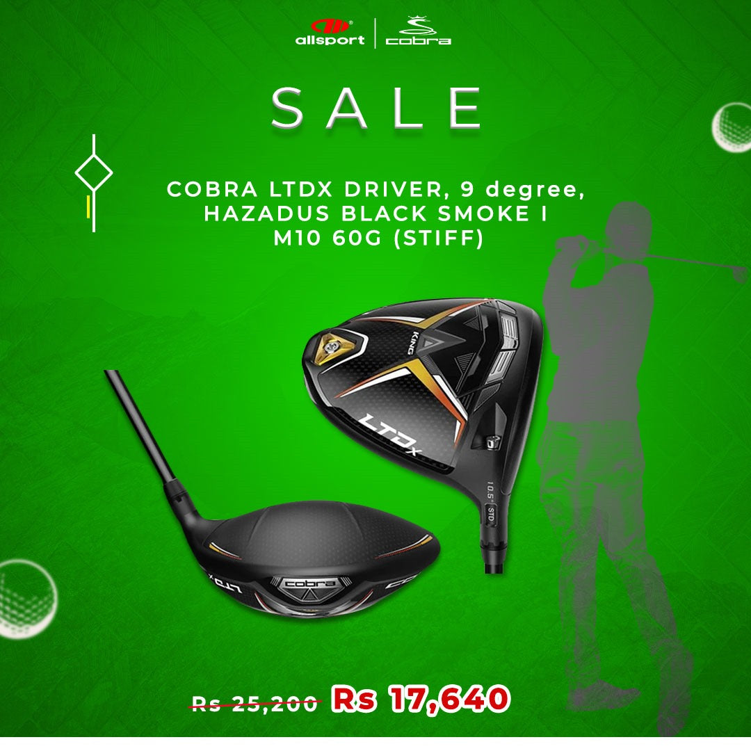 COBRA LTDX DRIVER, 9 degree, HAZADUS BLACK SMOKE I M10 60G (STIFF)