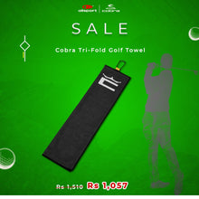 Load image into Gallery viewer, Cobra Tri-Fold Golf Towel
