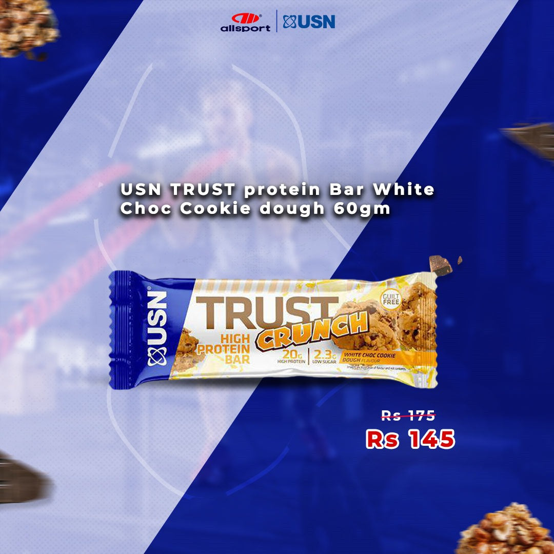 USN TRUST protein Bar White Choc Cookie dough 60gm