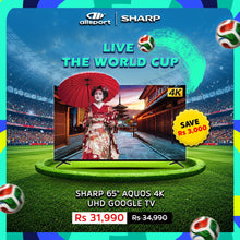 Load image into Gallery viewer, SHARP 65" AQUOS 4K UHD Google TV
