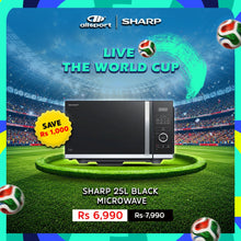 Load image into Gallery viewer, SHARP 25L Black Microwave
