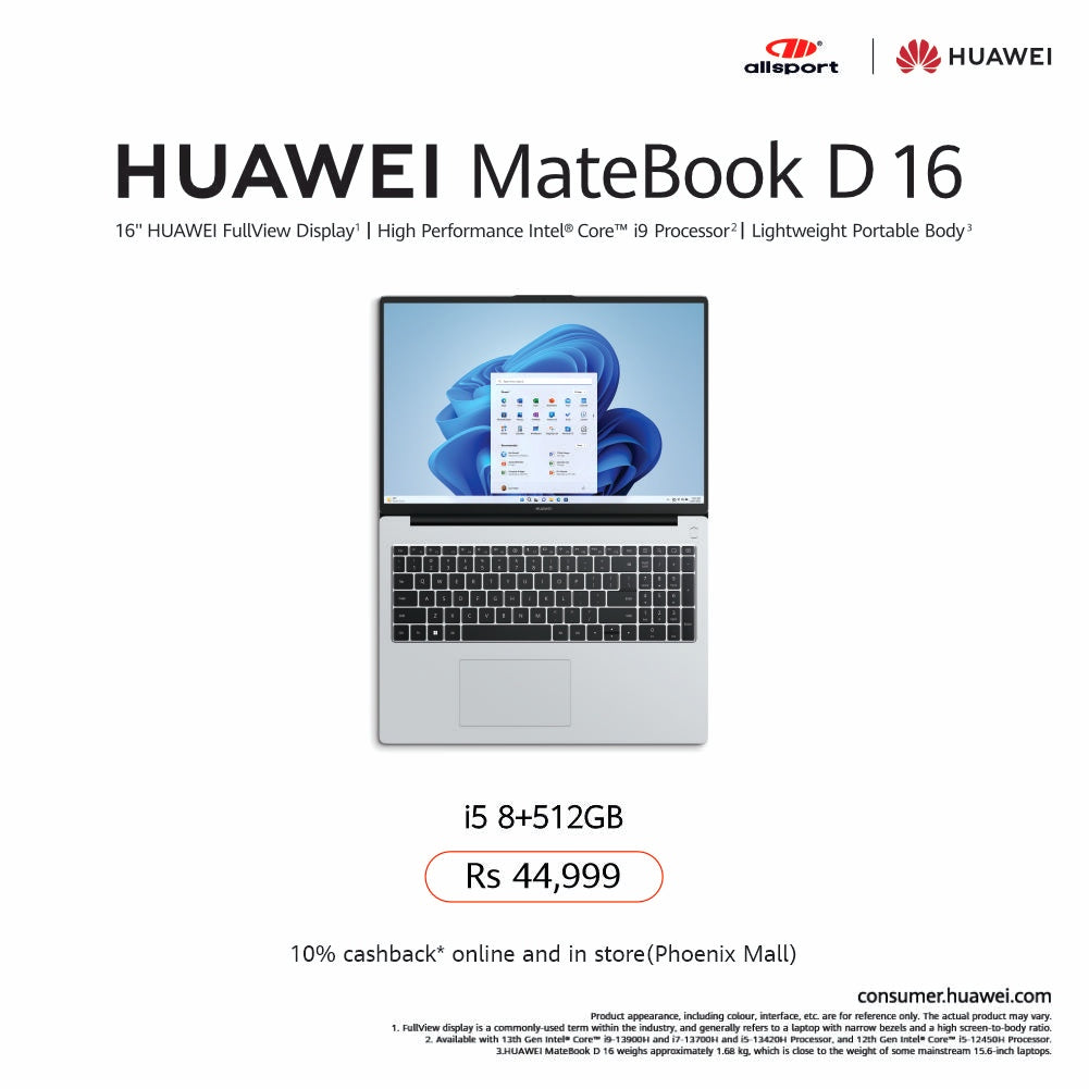 HUAWEI Matebook D 16 i5 8 + 512GB