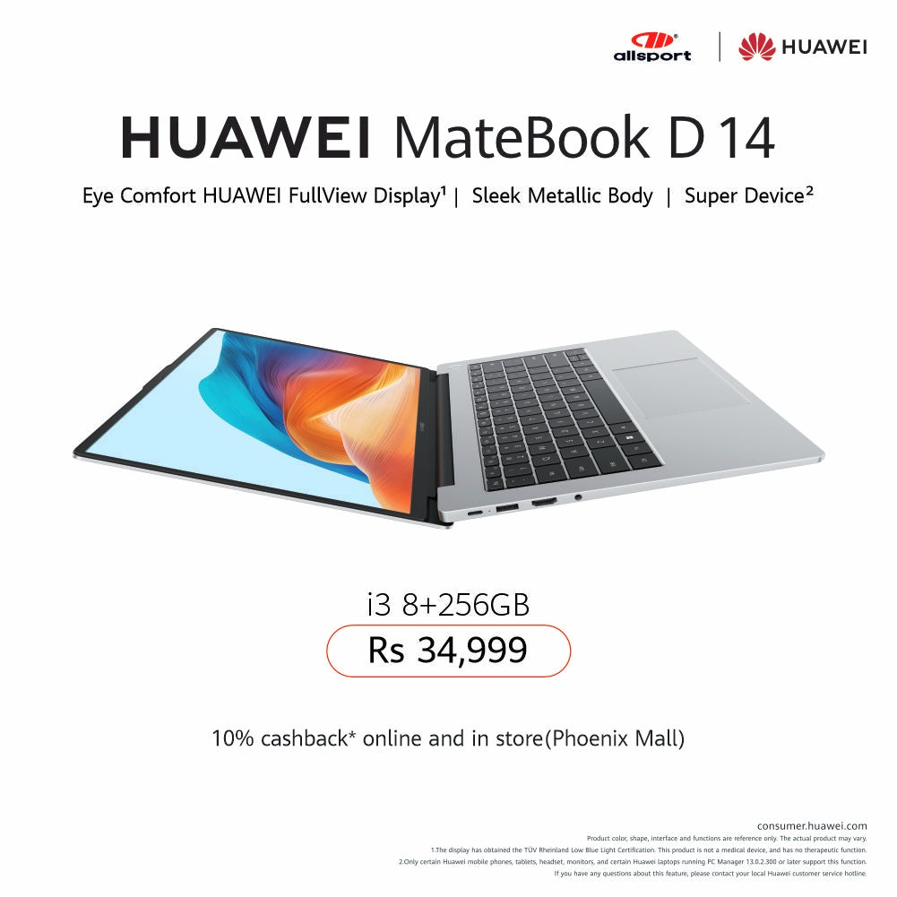 HUAWEI Matebook D 14 i3 8 + 256GB