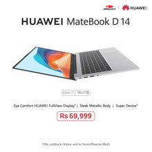 Load image into Gallery viewer, HUAWEI Matebook D 14 i7 16 + 1TB
