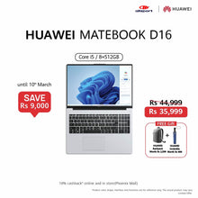 Load image into Gallery viewer, HUAWEI Matebook D 16 i5 8 + 512GB
