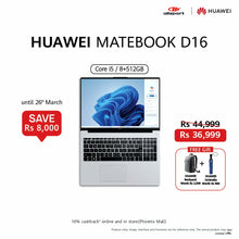 Load image into Gallery viewer, HUAWEI Matebook D 16 i5 8 + 512GB
