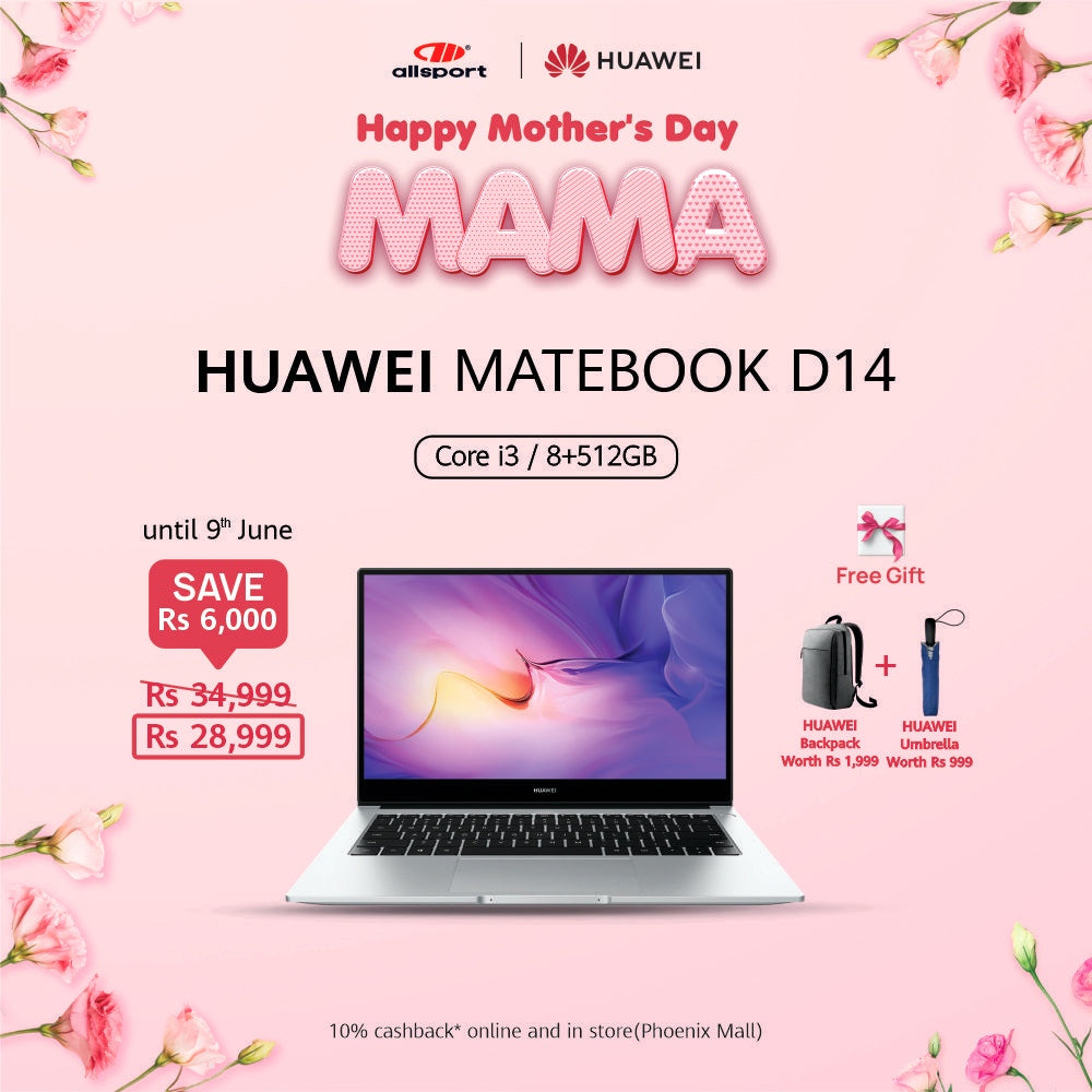 HUAWEI Matebook D 14 i3 8 + 512GB