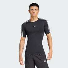 Load image into Gallery viewer, TECHFIT Compression Training 3-Stripes Tee
