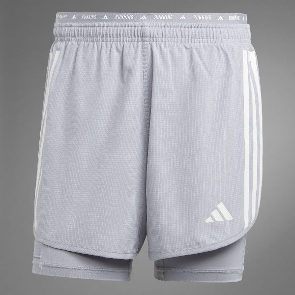 OWN THE RUN 3-STRIPES 2-IN-1 SHORTS