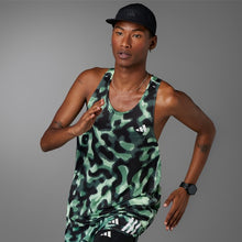 Load image into Gallery viewer, OWN THE RUN 3-STRIPES ALLOVER PRINT SINGLET
