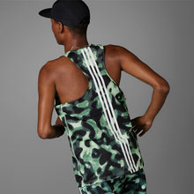Load image into Gallery viewer, OWN THE RUN 3-STRIPES ALLOVER PRINT SINGLET
