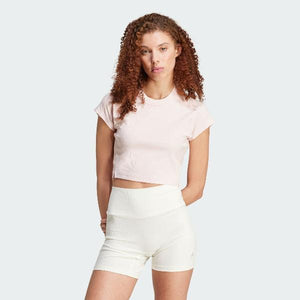 Lounge Ribbed Crop Tee