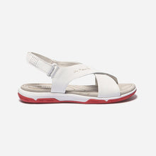 Load image into Gallery viewer, Sandals Women Technical Sole White Leather
