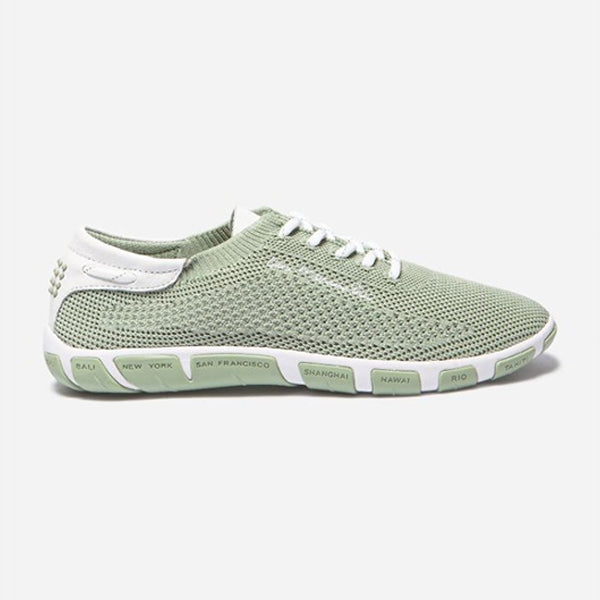 Women's tennis recycled textile green