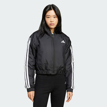 Load image into Gallery viewer, Essentials 3-Stripes Insulated Crop Bomber Jacket
