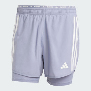 Own the Run 3-Stripes 2-in-1 Shorts