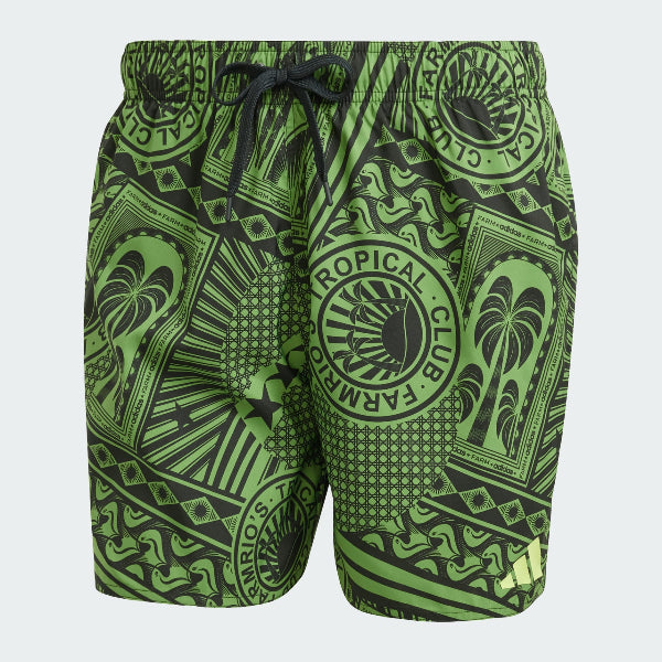 adidas x FARM 3-Stripes Swim Shorts 5-Inch