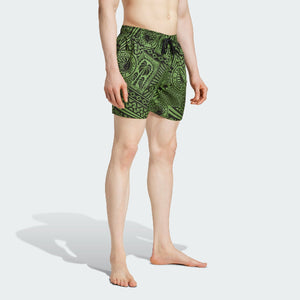 adidas x FARM 3-Stripes Swim Shorts 5-Inch