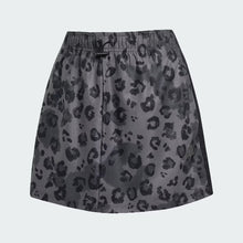 Load image into Gallery viewer, 3-Stripe woven skirt with animal print
