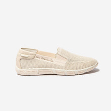 Load image into Gallery viewer, JOESSAN Women&#39;s Sneakers Slip-on Textile Beige
