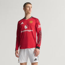 Load image into Gallery viewer, Manchester United 25/26 Long Sleeve Home Authentic Jersey
