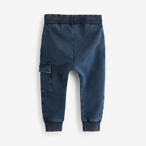 Blue Acid Wash Super Skinny Utility Joggers (3mths-6yrs)