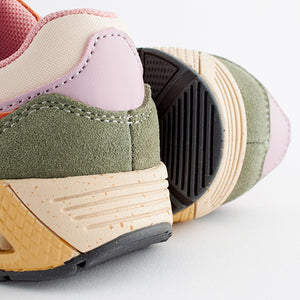 Multi Elastic Lace Chunky Trainers
