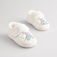 Load image into Gallery viewer, White Fairy Mouse Corduroy Cupsole Slippers
