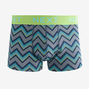 Grey Colour Pop Zig Zag Stripe Pattern 4 pack Hipsters
