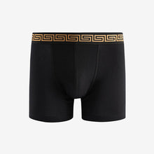 Load image into Gallery viewer, Rich Black/Purple/Blue Cotton Rich Boxers 4 Pack
