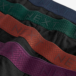 Black Bamboo Rich Colour Waistband Signature Trunk Boxers