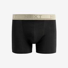 Load image into Gallery viewer, Black Pastel Textured Colour Waistband Trunk Boxers 8 Pack
