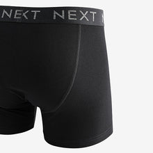 Load image into Gallery viewer, Black Cotton Rich Trunk Boxers 4 Pack
