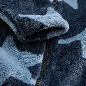 Blue Star Baby Zip Fleece Sleepsuit