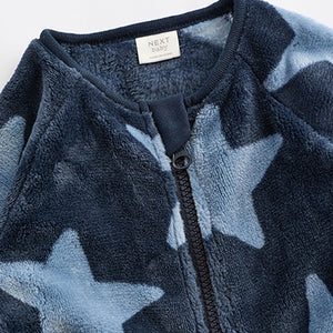 Blue Star Baby Zip Fleece Sleepsuit