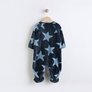 Blue Star Baby Zip Fleece Sleepsuit